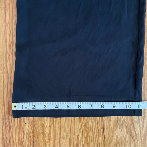 Zara High Waisted Full Length Straight Trouser Pants Black 7385/499 - Picture 10 of 14